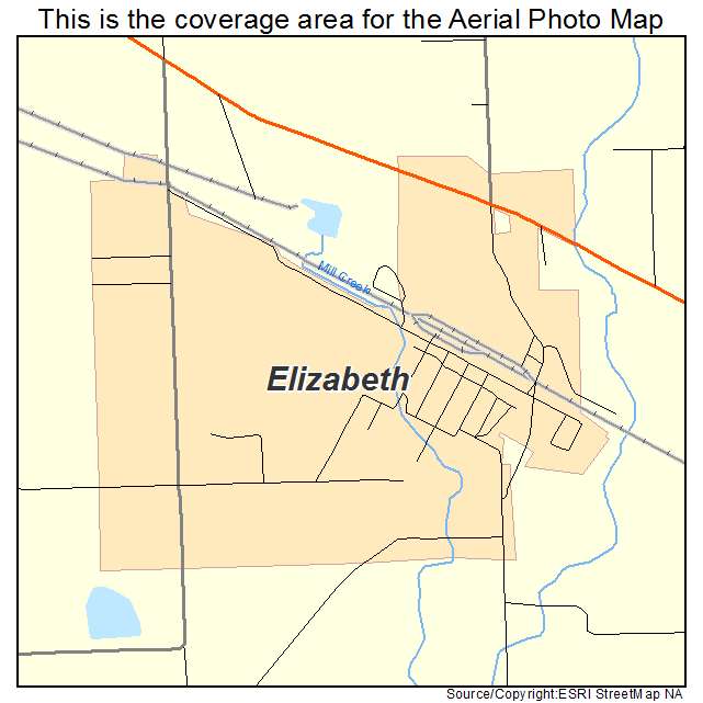 Elizabeth, LA location map 