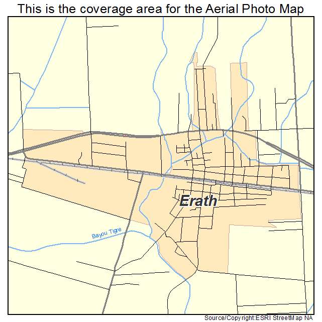 Erath, LA location map 