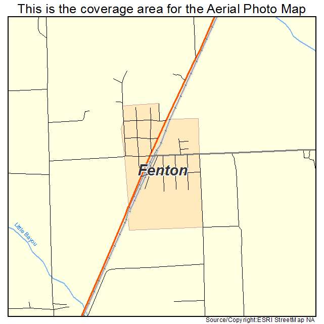 Fenton, LA location map 