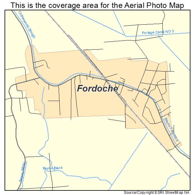 Fordoche, LA location map 