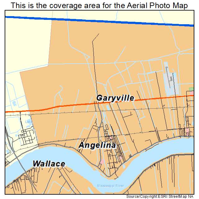 Garyville, LA location map 