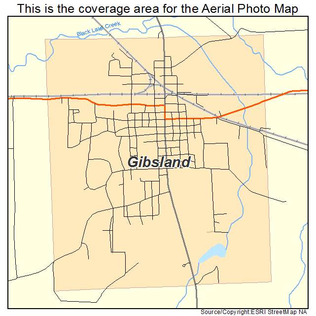 Gibsland, LA location map 