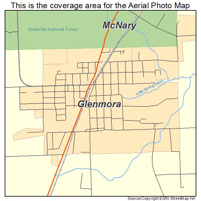 Glenmora, LA location map 