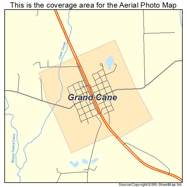Grand Cane, LA location map 