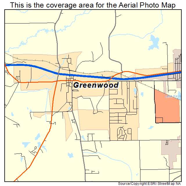 Greenwood, LA location map 