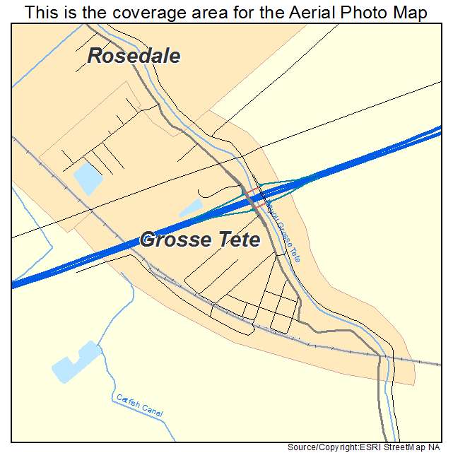 Grosse Tete, LA location map 