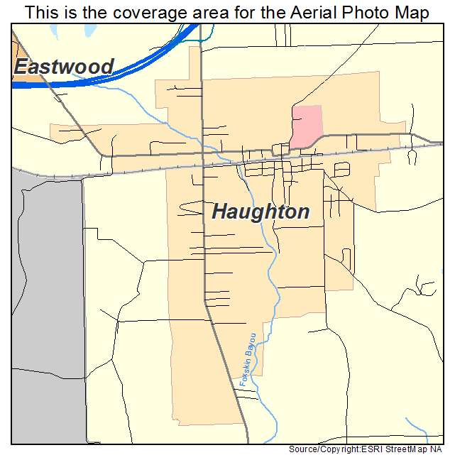 Haughton, LA location map 