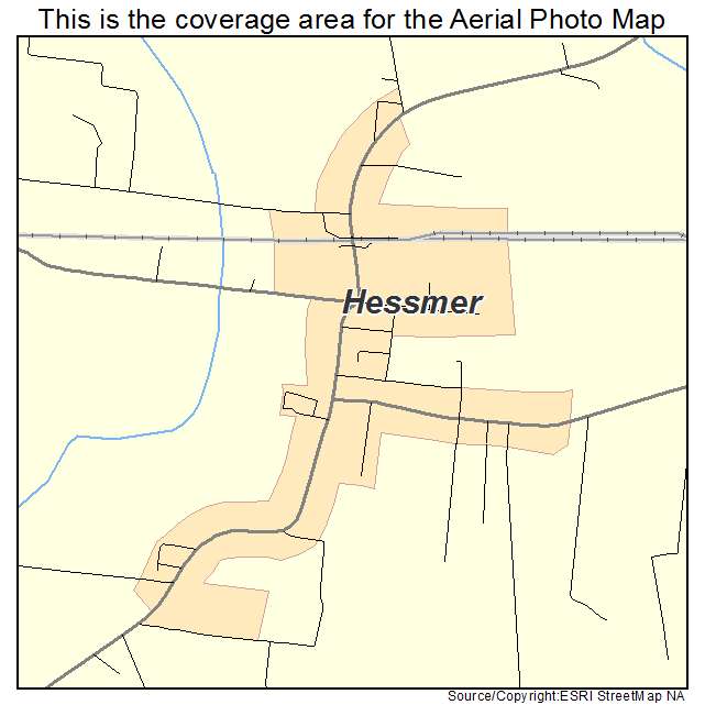 Hessmer, LA location map 