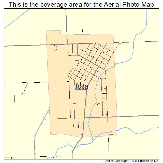 Iota, LA location map 