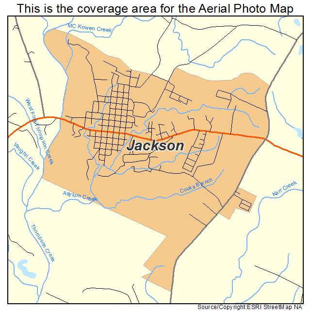 Jackson, LA location map 