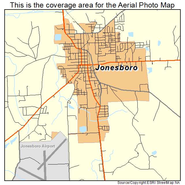 Jonesboro, LA location map 