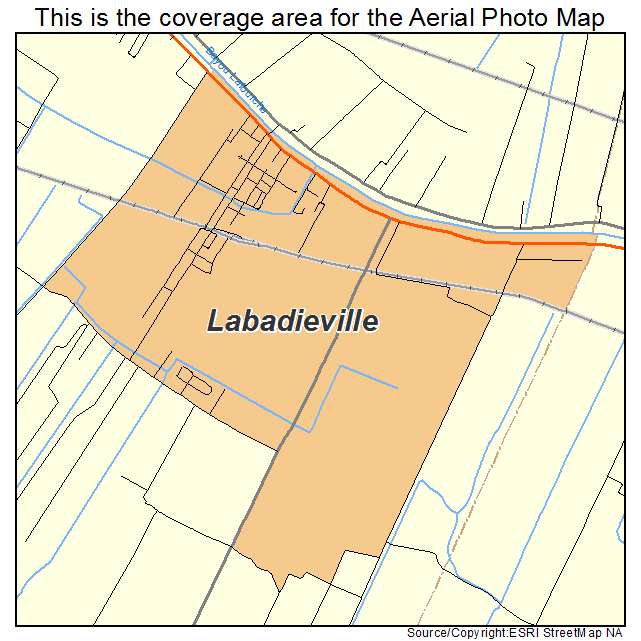 Labadieville, LA location map 