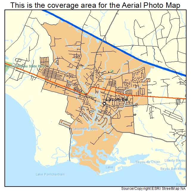 Lacombe, LA location map 