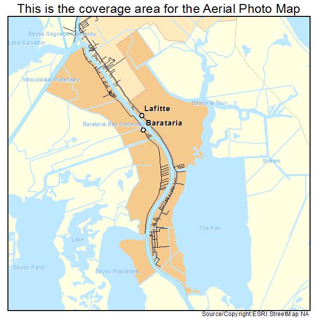 Lafitte, LA location map 