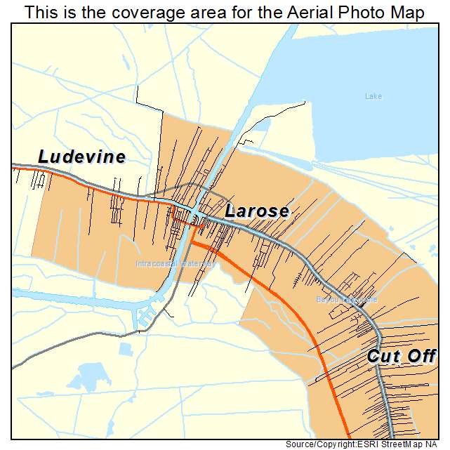Larose, LA location map 