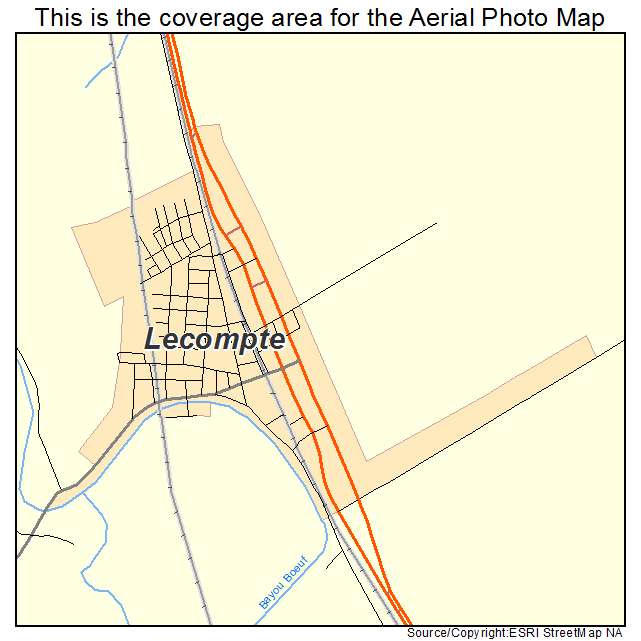 Lecompte, LA location map 