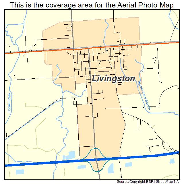 Livingston, LA location map 