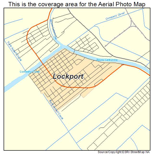 Lockport, LA location map 