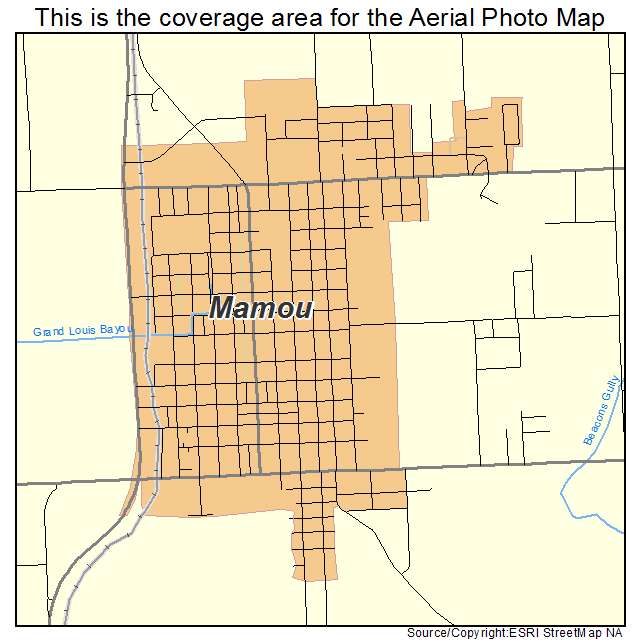 Mamou, LA location map 