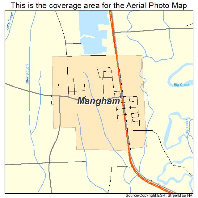 Mangham, LA location map 