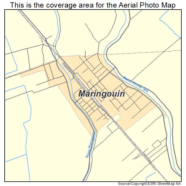 Maringouin, LA location map 