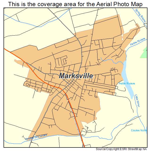 Marksville, LA location map 