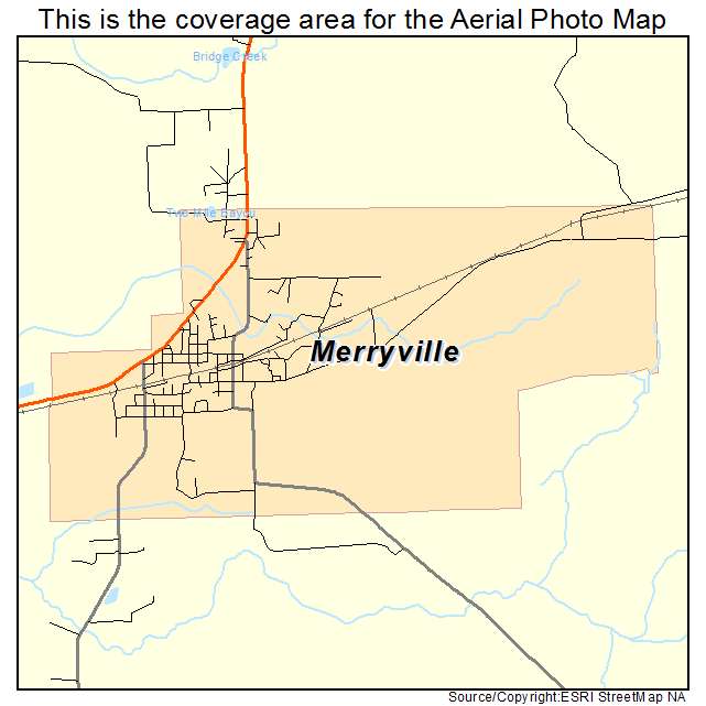 Merryville, LA location map 