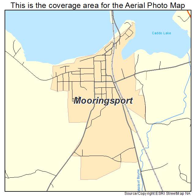 Mooringsport, LA location map 