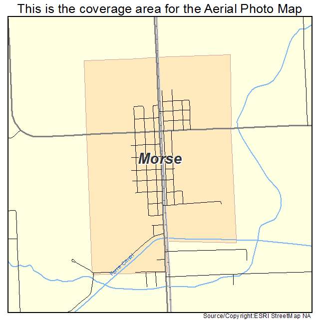 Morse, LA location map 