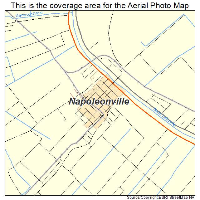Napoleonville, LA location map 