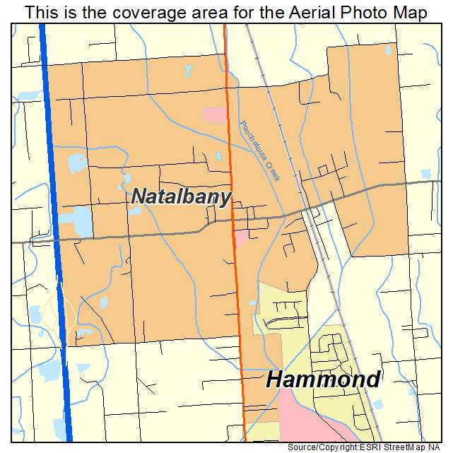 Natalbany, LA location map 