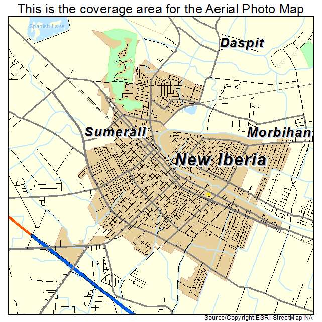 New Iberia, LA location map 