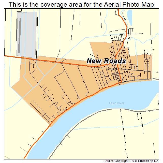 New Roads, LA location map 