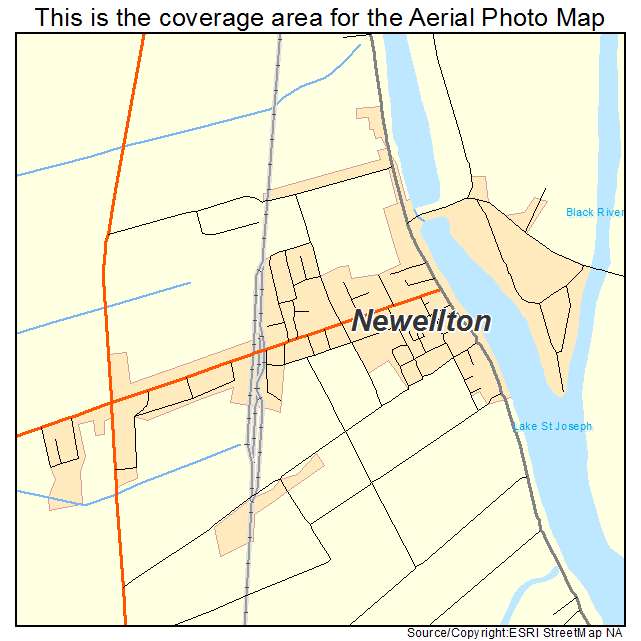 Newellton, LA location map 