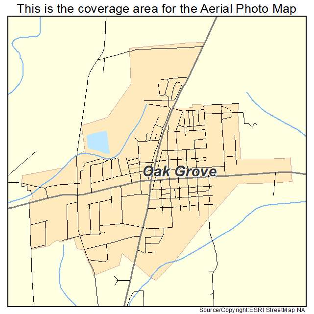 Oak Grove, LA location map 