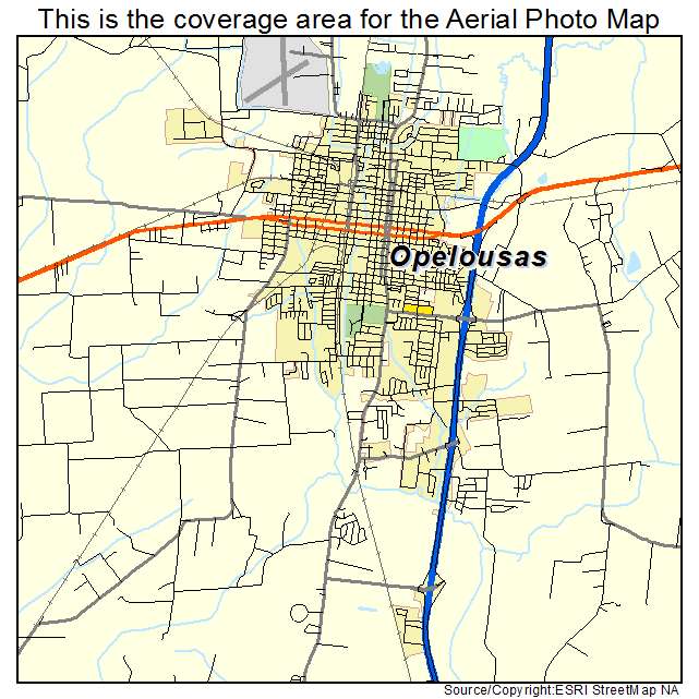 Opelousas, LA location map 
