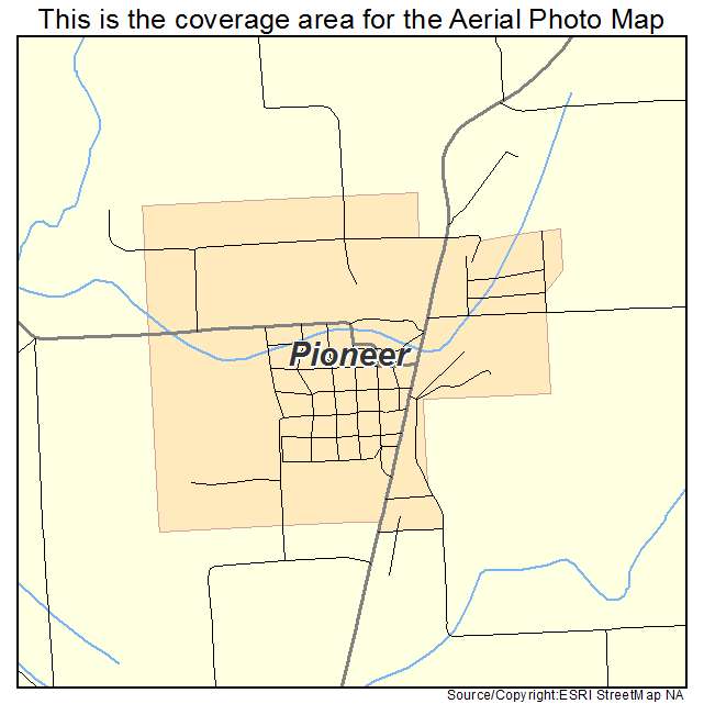 Pioneer, LA location map 
