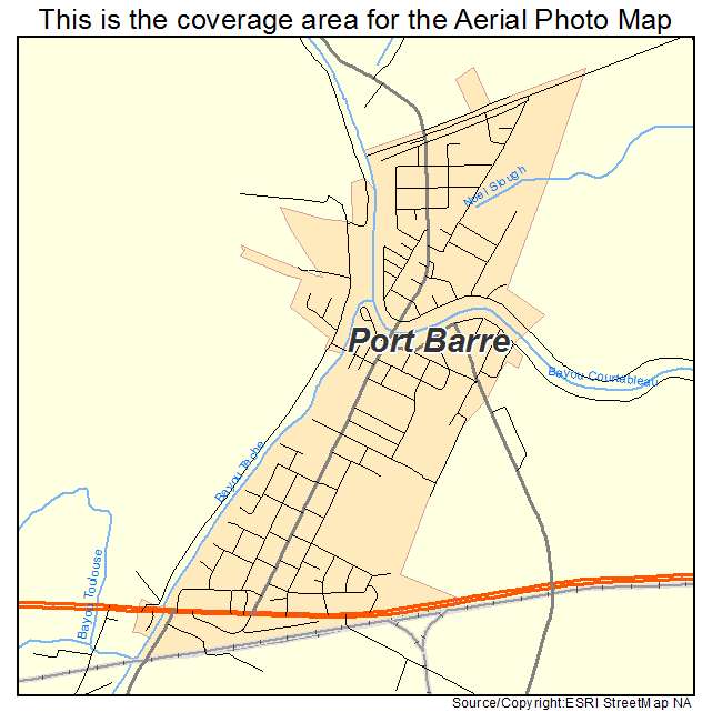 Port Barre, LA location map 