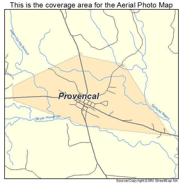 Provencal, LA location map 