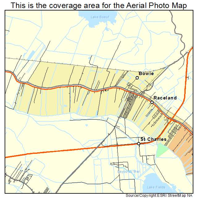 Raceland, LA location map 