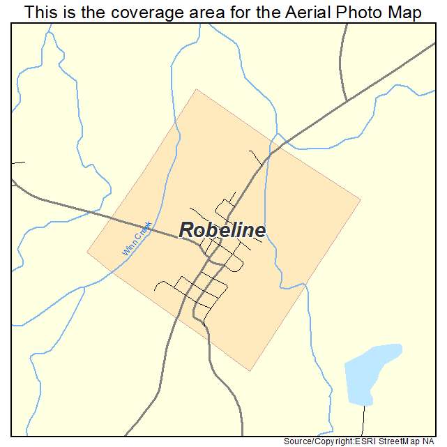 Robeline, LA location map 