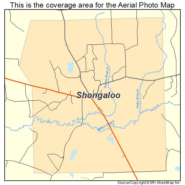 Shongaloo, LA location map 
