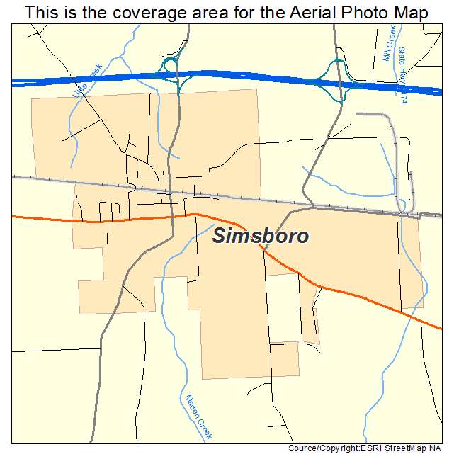 Simsboro, LA location map 