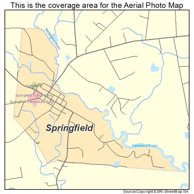 Springfield, LA location map 