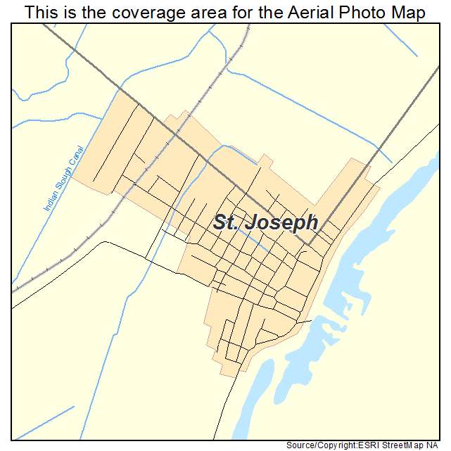 St Joseph, LA location map 