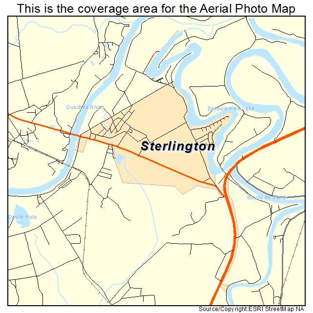 Sterlington, LA location map 