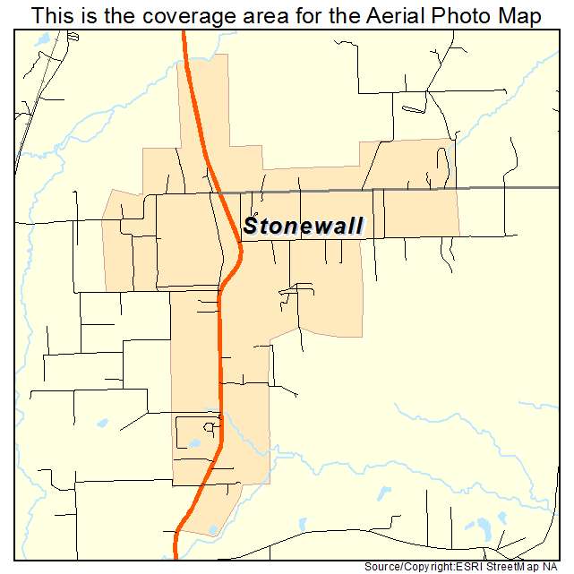 Stonewall, LA location map 