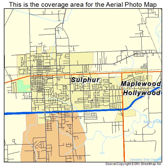 Sulphur, LA location map 