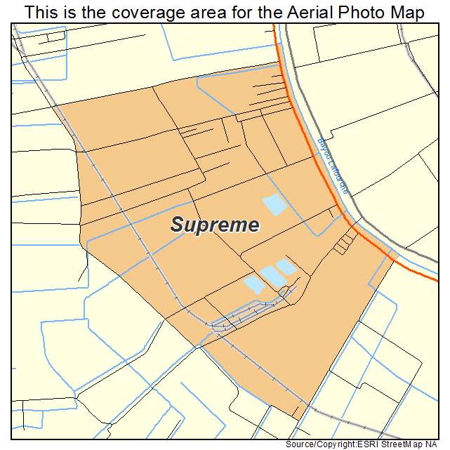 Supreme, LA location map 