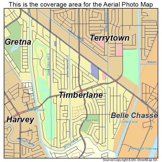 Timberlane, LA location map 